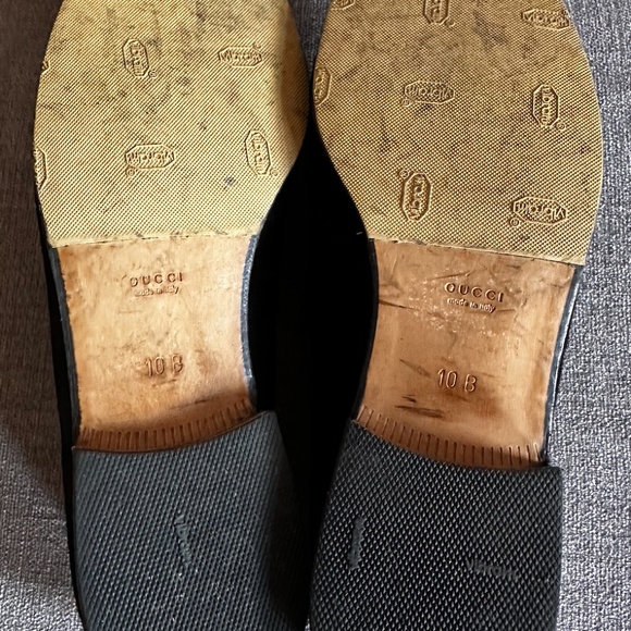 Vintage Black Suede Gucci Horsebit Loafers - Picture 3 of 4